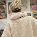 Le snood Douillet Nilo - Sherpa crème - hauteur 14cm - Quintessence