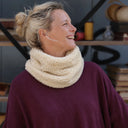 Le snood Douillet Nilo - Sherpa crème - hauteur 20cm - Quintessence