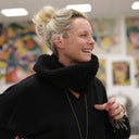 Le snood Douillet Nilo - Sherpa noir - hauteur 14cm - Quintessence