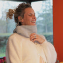 Le snood Nilo - Laine vierge gris chiné - hauteur 20m - Quintessence