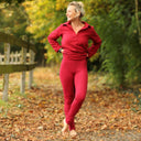 Legging Léni - jersey cerise - Quintessence