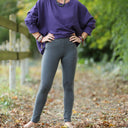 Legging Léni - jersey gris chiné - Quintessence