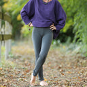 Legging Léni - jersey gris chiné - Quintessence