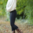 Legging Léni - jersey noir - Quintessence