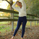 Legging Léni - velours côtelé bleu - Quintessence