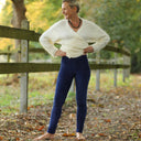 Legging Léni - velours côtelé bleu - Quintessence