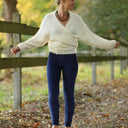 Legging Léni - velours côtelé bleu - Quintessence