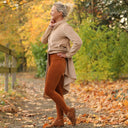 Legging Léni - velours côtelé camel - Quintessence