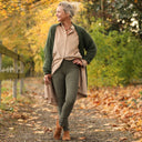 Legging Léni - velours côtelé kaki - Quintessence