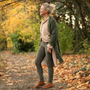 Legging Léni - velours côtelé kaki - Quintessence