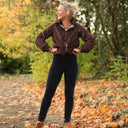 Legging Léni - velours côtelé marine - Quintessence