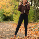 Legging Léni - velours côtelé marine - Quintessence