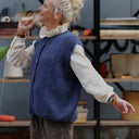 Gilet sans manches Aubane — alpaga bleu nuit