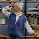 Gilet sans manches Aubane — alpaga bleu nuit