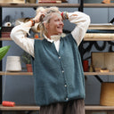 Gilet sans manches Aubane — alpaga celadon