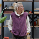 Gilet sans manches Aubane — alpaga prune
