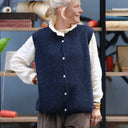 Gilet sans manches Aubane — alpaga bleu marine