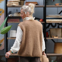 Gilet sans manches Aubane — alpaga camel