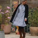 Manteau Paul 3/4 - lainage noir - Quintessence