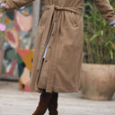 Manteau Paul long - lainage camel - Quintessence