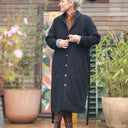 Manteau Paul long - lainage noir - Quintessence