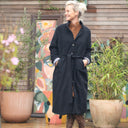 Manteau Paul long - lainage noir - Quintessence