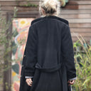 Manteau Paul long - lainage noir - Quintessence