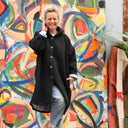 Manteau Taïma noir - Quintessence