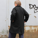 Manteau Taïma noir - Quintessence