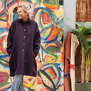 Manteau Taïma - prune - Quintessence