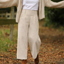 Pantalon Alex - Velours côtelé blanc cassé - Quintessence