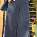 Pantalon Alex - Velours côtelé marine - Quintessence