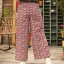 Pantalon Alex - Velours milleraies violettes sauvages - Quintessence