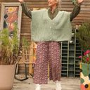 Pantalon Alex - Velours milleraies violettes sauvages - Quintessence