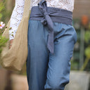 Pantalon Baptiste - jean de coton bleu - Quintessence