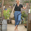 Pantalon Baptiste - jean de coton bleu - Quintessence