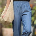 Pantalon Baptiste - jean de coton bleu - Quintessence