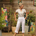 Pantalon Baptiste - lin blanc - Quintessence