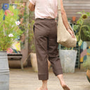 Pantalon Baptiste - lin chocolat - Quintessence