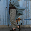 Pantalon Briac - Armuré de coton Savane graphique - Quintessence