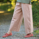 Pantalon Briac Coton/lin/viscose rose poudré | Quintessence