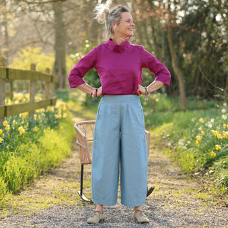 Pantalon Briac - jean bleu clair stone 100% coton