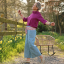 Pantalon Briac - jean bleu clair stone 100% coton - Quintessence