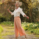 Pantalon Briac Lin abricot | Quintessence