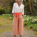 Pantalon Briac Lin abricot | Quintessence