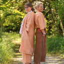 Pantalon Briac Lin abricot | Quintessence