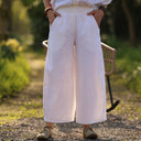 Pantalon Briac - lin lavé blanc - Quintessence