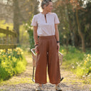 Pantalon Briac - lin lavé écureuil - Quintessence