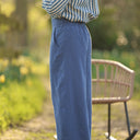 Pantalon Briac - lin stone wash bleu indigo - Quintessence