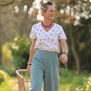 Pantalon Briac - lin stone wash celadon - Quintessence